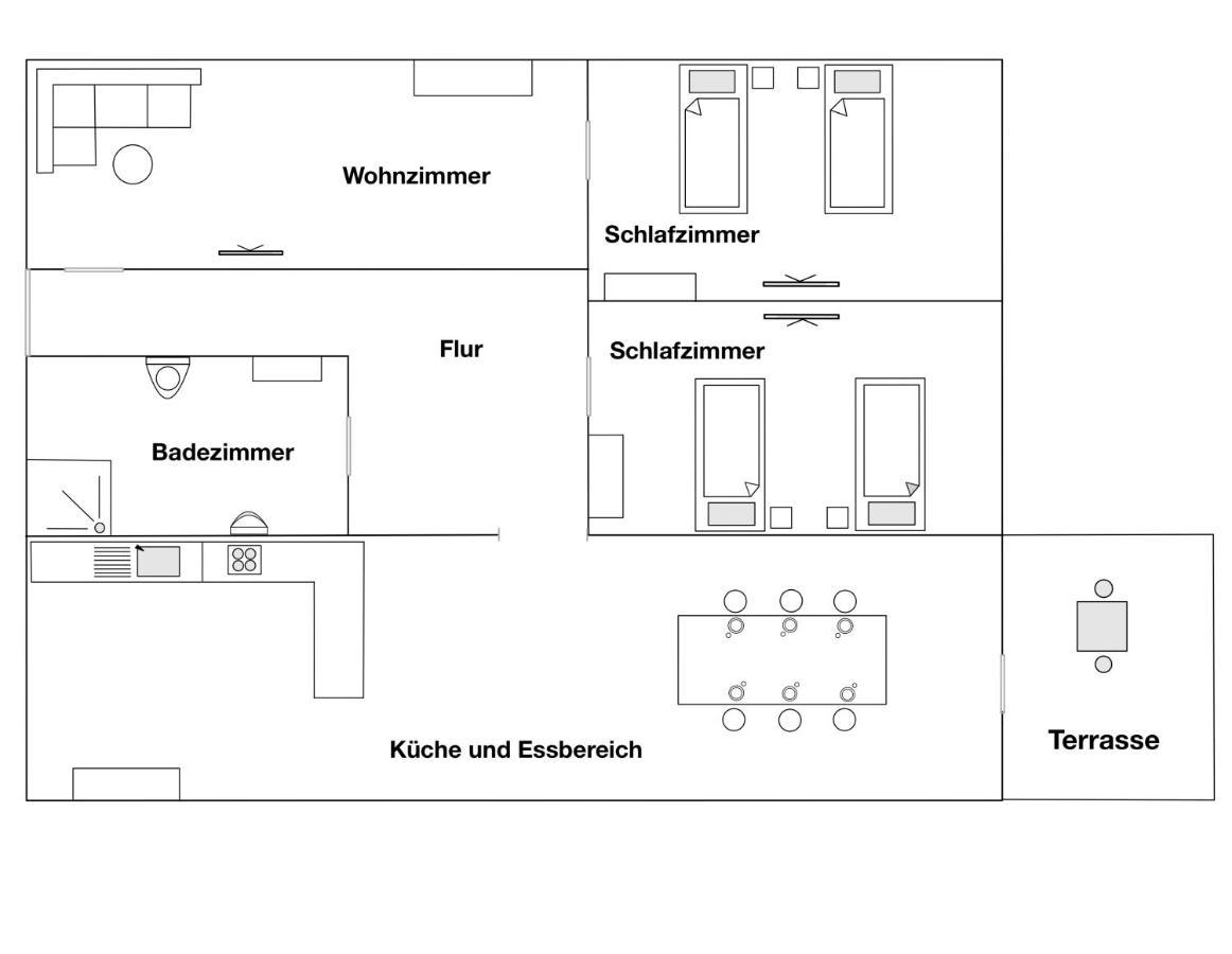 Moderne Ferienwohnung Klosterblick Guxhagen Luaran gambar
